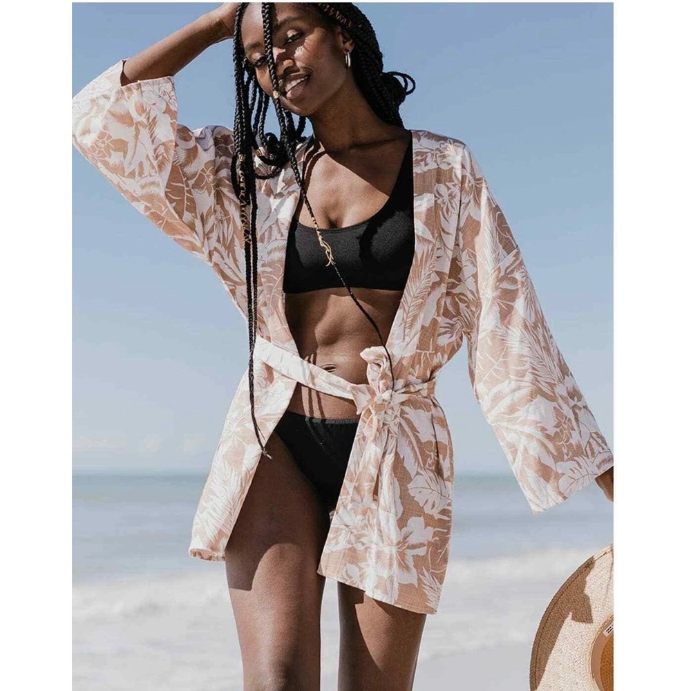 Billabong Kimono S/M Beige Floral
Sweet Summer‎ Wrap Waist
Bohemian Open Front